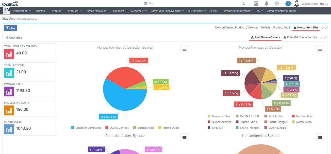 screenshot of Qalitas QHSE